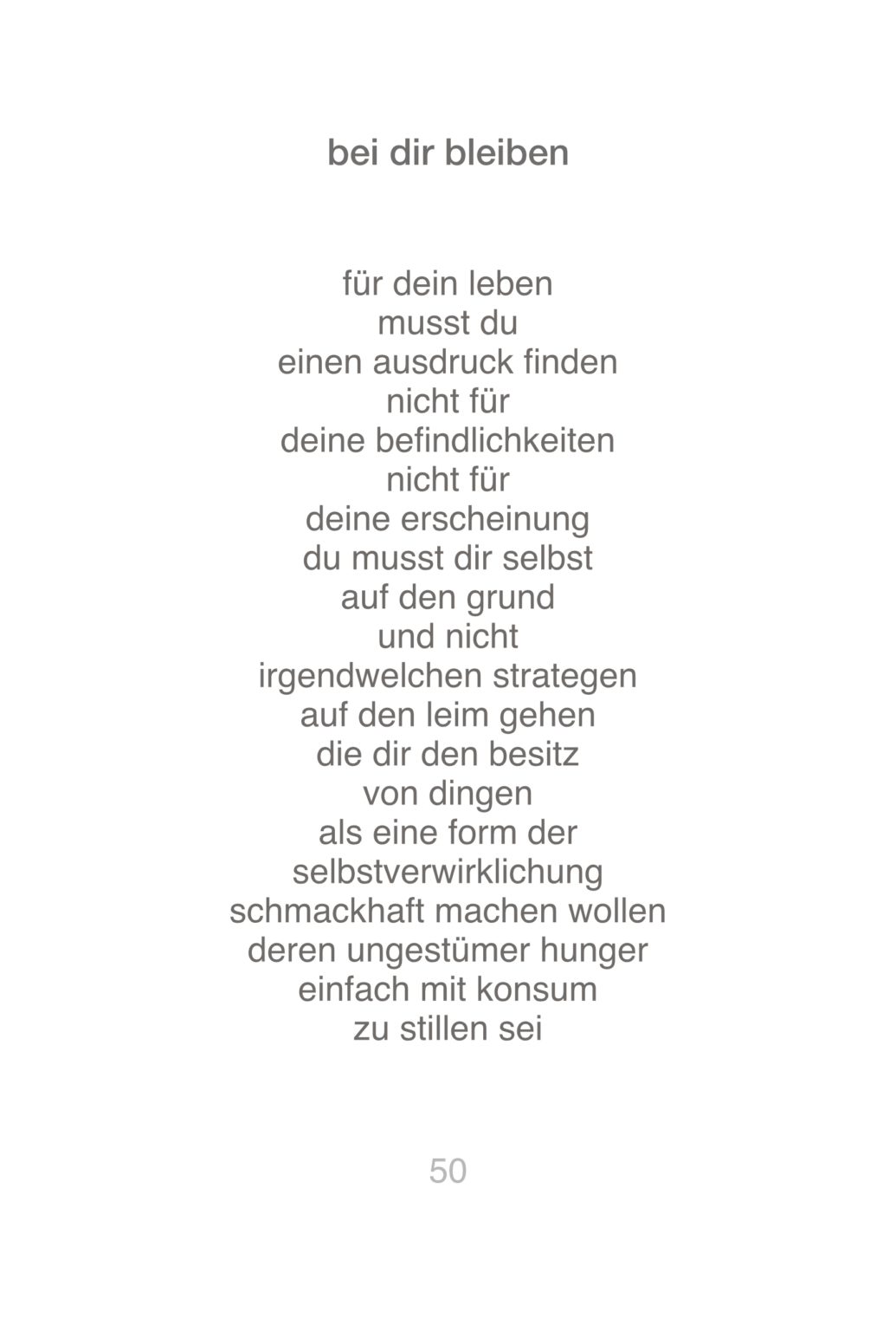 bei dir bleiben