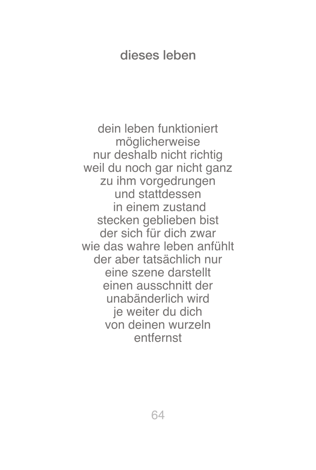 dieses leben