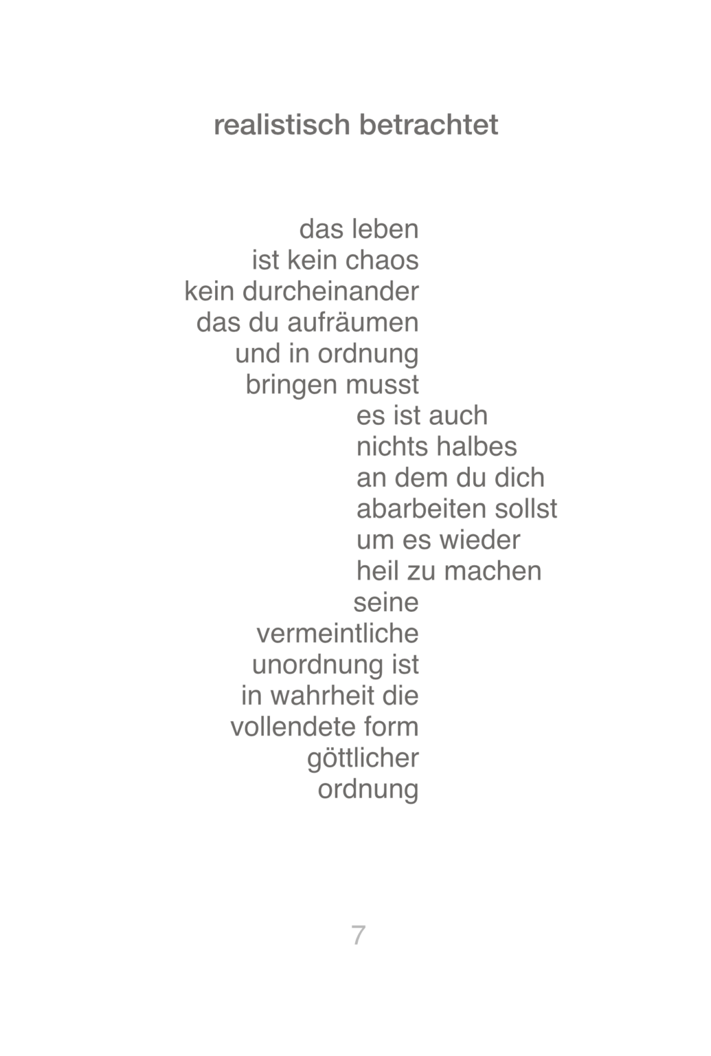 realistisch betrachtet